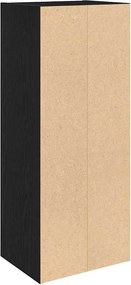 vidaXL Βιβλιοθήκη Μαύρη Δρυς 31x24x77 cm Κατασκευασμένο ξύλο