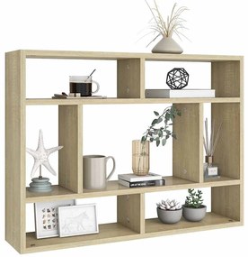 vidaXL Ραφιέρα Τοίχου Sonoma Δρυς 75 x 16 x 55 εκ. από Επεξ. Ξύλο