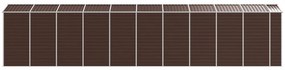 vidaXL Αποθήκη Κήπου Καφέ 191x895x198 εκ. Γαλβανισμένο Ατσάλι