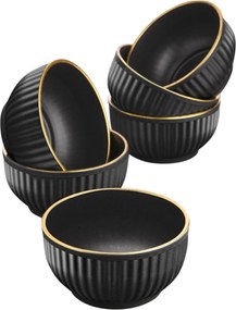 Bowl Set (6 Pieces) C-DD07 - Black Black