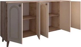 Stewehome Μποέμ κονσόλα με καπάκι από mdf 180x40x87 cm
