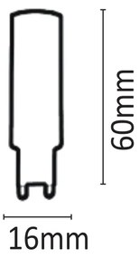 Λαμπτήρας G9 LED 8watt 4000Κ Φυσικό Λευκό (7.09.08.09.2) - 1.5W - 20W - 7.09.08.09.2