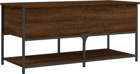 vidaXL Παγκάκι Αποθήκευσης Καφέ Δρυς 100x42,5x47 εκ. από Επεξ. Ξύλο