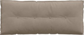 vidaXL Μαξιλάρι Πλάτης Taupe 120 x 50 cm Ύφασμα Μικροΐνας