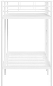 vidaXL Κουκέτα χωρίς στρώμα Λευκό 100x190 cm Ατσάλι