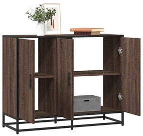 Sideboard καφέ δρυς 94x35x76 cm Κατασκευασμένο ξύλο - Καφέ