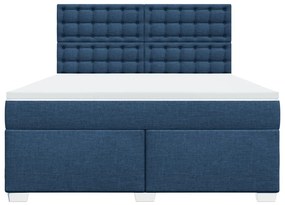 ΚΡΕΒΑΤΙ BOXSPRING ΜΕ ΣΤΡΩΜΑ ΜΠΛΕ 180X200 ΕΚ. ΥΦΑΣΜΑΤΙΝΟ 3292887