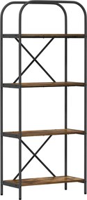 vidaXL Ράφι Βιβλίων 4 επιπέδων 60 x 30 x 146 εκ Επεξεργασμένο ξύλο