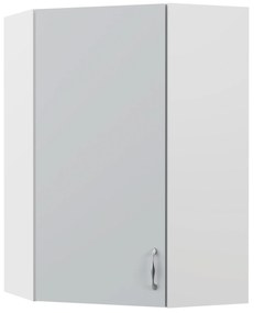 Modest Πάνω Ντουλάπι Γωνιακό Γκρι 60-60x30x92cm GR-101-00158