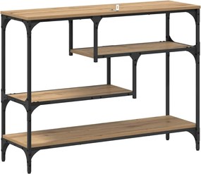 vidaXL Τραπέζι κονσόλας με ράφι Artisan Oak 100 x 30 x 75 εκ