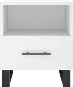 vidaXL Κομοδίνο Λευκό 40 x 35 x 47,5 εκ. από Επεξεργασμένο Ξύλο
