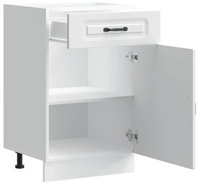 vidaXL ντουλάπι βάσης κουζίνας Kalmar Λευκό από Επεξεργασμένο Ξύλο