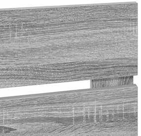 vidaXL Κεφαλάρι Γκρίζο Σονομα 140 cm Επεξεργασμένο ξύλο