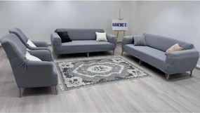 Stewehome Σετ καλύμματα καναπέ από πολυεστέρα και βαμβάκι με ριγέ σχέδιο 180x230 cm