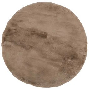 Γούνινο Στρογγυλό Χαλί (Φ120) Βιοκαρπέτ Cloud Beige 11