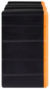 Κουτιά Αποθήκευσης 2 τεμ. με 12 Συρτάρια 26,5 x 16 x 26 εκ. - Πορτοκαλί