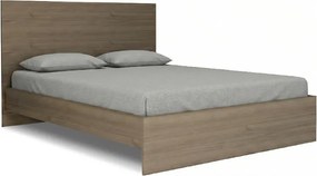 Κρεβάτι Troy Megapap χρώμα καρυδί 150x200εκ.