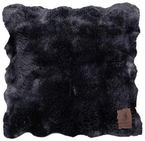 Γούνινο Διακοσμητικό Μαξιλάρι (42x42) Greenwich Polo Club Premium 3938 Black