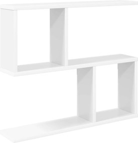 vidaXL Ράφι Τοίχου Λευκό 60 x 12 x 50,5 εκ Επεξεργασμένο Ξύλο