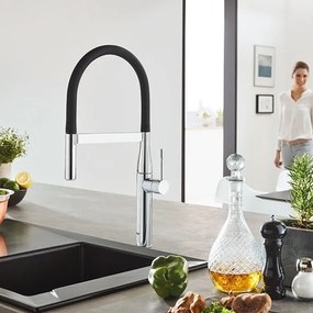 Μπαταρία κουζίνας Grohe Essence Professional-Xalkino gualistero