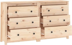 vidaXL Ντουλάπι 140x35x80 εκ. από Μασίφ Ξύλο Πεύκου