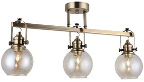Φωτιστικό Οροφής - Πλαφονιέρα Ponte 341LCA1124 63x35cm 3xE27 40W Gold Opviq