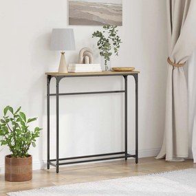 vidaXL Τραπέζι κονσόλας με ράφι Artisan Oak 75 x 19,5 x 75 εκ.