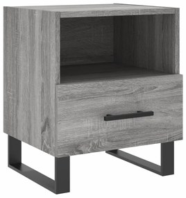 vidaXL Κομοδίνα 2 τεμ. Γκρι Sonoma 40 x 35 x 47,5 εκ. Επεξεργ. Ξύλο
