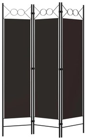 vidaXL Διαχωριστικό Δωματίου με 3 Πάνελ Καφέ 120 x 180 εκ.