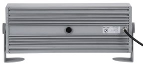 GloboStar® FLOOD-ZENA 90219 Προβολέας Wall Washer για Φωτισμό Κτιρίων LED 60W 5400lm 3° DC 24V Αδιάβροχο IP65 L37 x W9 x H26.5cm Θερμό Λευκό 2700K - Ασημί - 3 Years Warranty