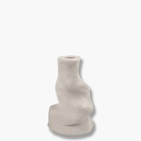 Κηροπήγιο LIQUID LYSESTAGE Πέτρα Ρητίνης Μπέζ Ø6,5xH10 cm METTE DITMER