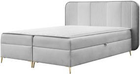 Επενδυμένο κρεβάτι Fandy-Gkri Anoixto-140 x 200