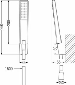 Mexen R-72 σετ ντους σημειακό, χρώμιο - 785725052-00