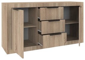 Μπουφές Doha pakoworld σε sonoma απόχρωση 150x45x80.5εκ