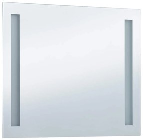 vidaXL Καθρέφτης Μπάνιου Τοίχου με LED 80 x 60 εκ.