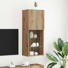 vidaXL Ντουλάπι TV artisan δρυς 40.5 x 30 x 102 εκ. Επεξεργασμένο ξύλο