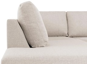 Γωνιακός Καναπές Scandinavian Choice C157, Ανοιχτό καφέ, 344x199x80cm