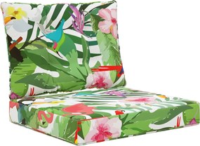 vidaXL Μαξιλάρι Καναπέ Εξωτερικού Χώρου 2 pcs πολύχρωμο Πολυεστέρας