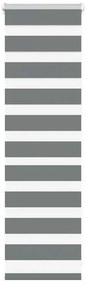 VidaXL Zebra Blind Σκούρο γκρι 40x100 cm Πλάτος υφάσματος 35,9 cm