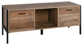 Τραπέζι Σαλονιού Pallet-W Antique Oak Ε8436,W 124x60x40cm Μελαμίνη,Μέταλλο