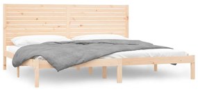 vidaXL Πλαίσιο Κρεβατιού 180 x 200 εκ. Μασίφ Ξύλο Super King Size