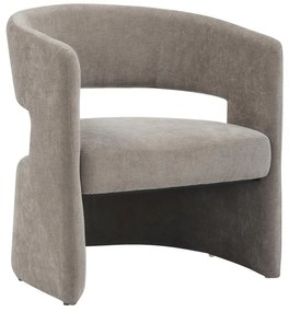 Leicy fabric armchair in gray-beige shade 69x63x76.5cm 69x63x76.5 εκ.