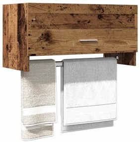 vidaXL Ντουλάπα παλαιού ξύλου 70x32,5x35 cm Ξύλινο μηχανουργικό ξύλο