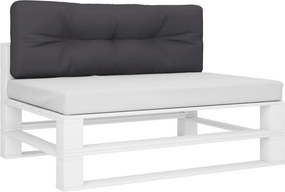 vidaXL Μαξιλάρι Παλέτας Ανθρακί 120 x 40 x 12 εκ. Υφασμάτινο
