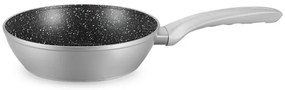 Σετ μαγειρικά σκεύη Royalty Line T010-Silver, 10 τμχ, Επίστρωση μαρμάρου, Επαγωγή, Ασήμι