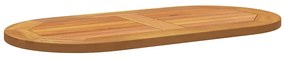 vidaXL Επιφάνεια Τραπέζι 80x40x2,2 cm Ωοειδής Μασίφ Ξύλο Ακακίας