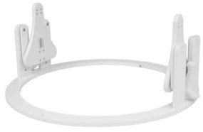 Waldin Ξύλινο Πολυμορφικό Κρεβάτι Oval 7 in 1  White (Δώρο Στρώμα 3 τεμαχίων)