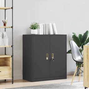 vidaXL Ντουλάπι αποθήκευσης Μαύρο 80 x 40 x 90 εκ Ατσάλι