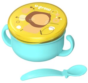 U-Grow A-2504BL 2 σε 1 Mπωλ σνακ και κουτάλι , μπλε