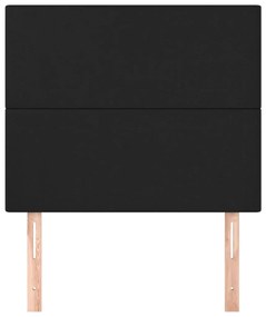 vidaXL Κεφαλάρια Κρεβατιού 2 τεμ. Μαύρο 100x5x78/88 εκ.Συνθετικό Δέρμα